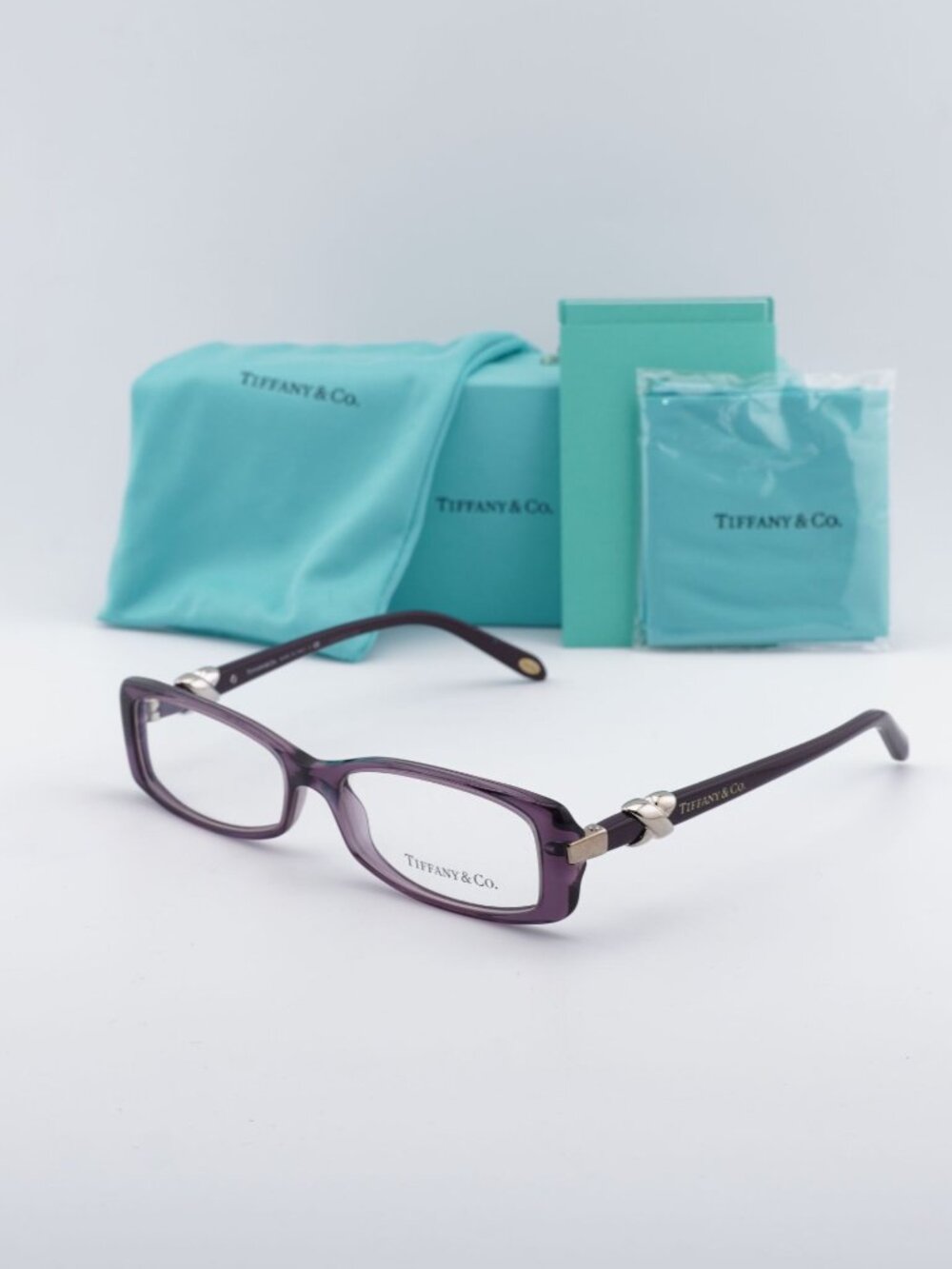 Tiffany & Co TF2016 8061 Rectangle Eyeglasses - Transparent Violet 53mm